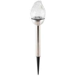 Solarna vrtna LED lampa, metal / staklo