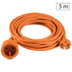 Produžni strujni kabl 1 utičnica, 5m, H05VV-F 3G 1,5mm²