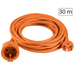 Produžni strujni kabl 1 utičnica, 30m, H05VV-F, orange