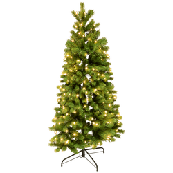 Dekorativni bor s LED rasvjetom, 3D + 2D iglice, 180 cm