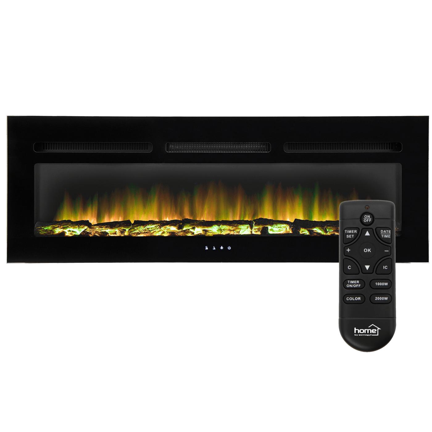 Kamin, električni, 2000W, daljinski upravljač
