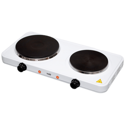 Električno kuhalo, 2 ploče - 15/18 cm, 2500 W, bijela