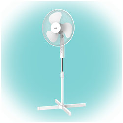 Ventilator sa postoljem, 100-120 cm, 45W, bijela