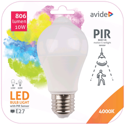 Pametna sijalica, LED 10W, E27, 4000K, PIR senzor