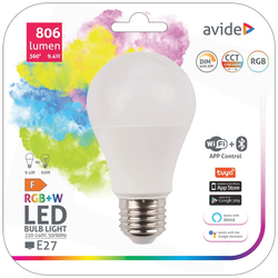 Pametna sijalica, LED 9.4W, E27, RGB+W, WiFi, Bluetooth