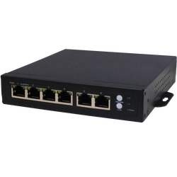 PoE mrežni switch, 6 port RJ-45, 4 PoE, rack ugradnja 