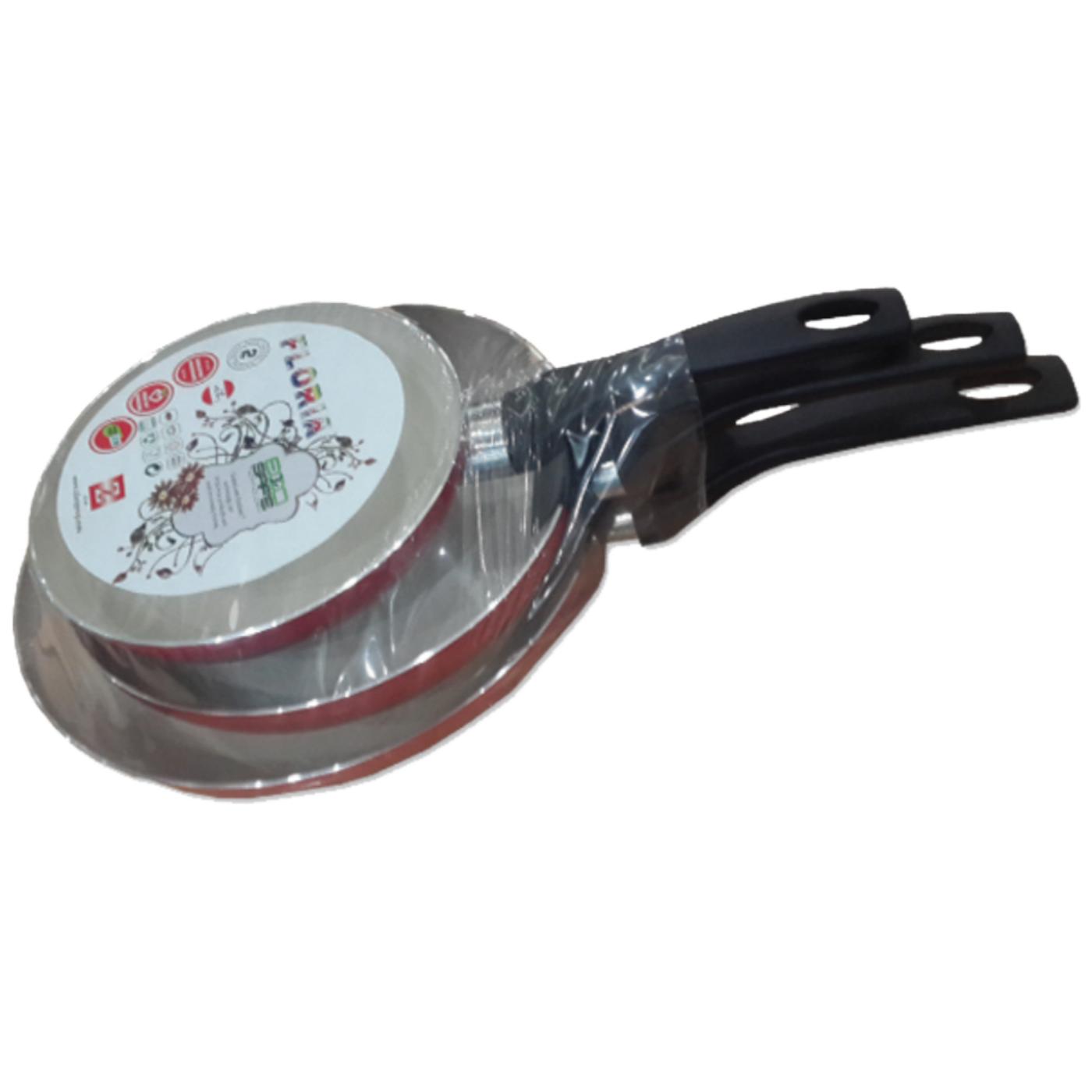 Tava keramička, set, 18 / 22 / 26 cm