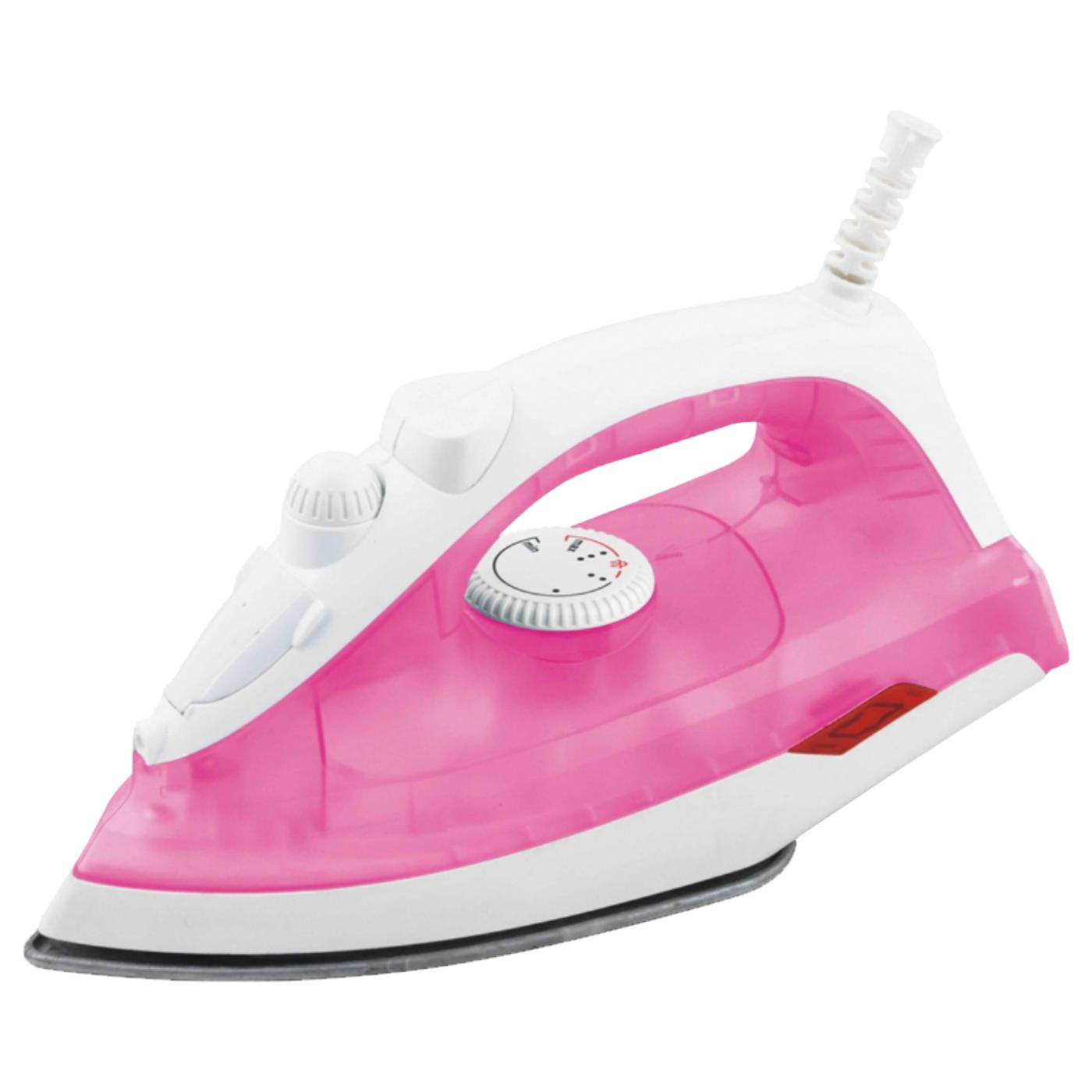 Pegla na paru, 1600 W, roze/bijela