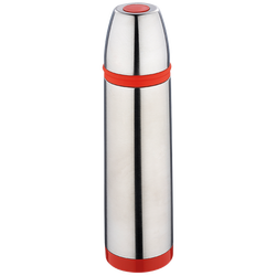 Termos boca, 1000 ml, INOX/crvena