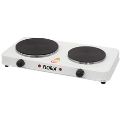 Električno kuhalo, 2 ploče - 15/18 cm, 1500 W, bijela