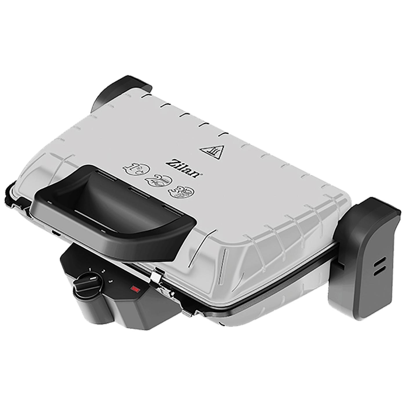 Grill kontaktni, 2u1, 1600 W, siva
