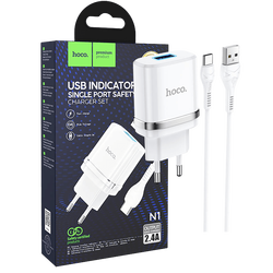 Punjač kućni sa USB type C kabelom, N1, 2.4A