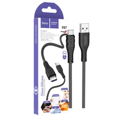 USB kabl za smartphone, X67 5A, USB type C, 1.0 met., 5 A