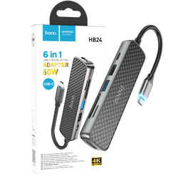 Konverter USB HUB type C to HDMI/USB3.0/USB2.0/SD/ TF/PD