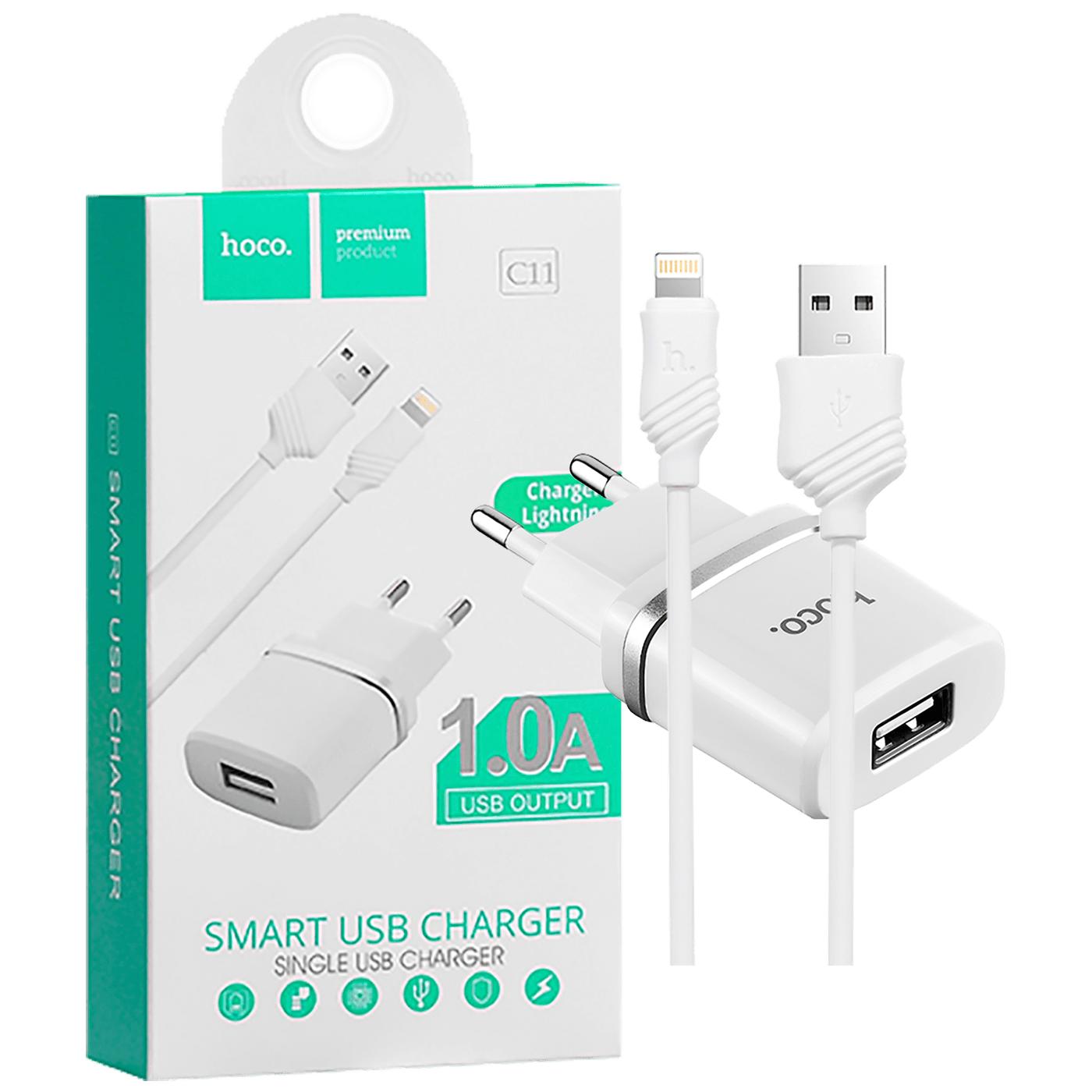 Punjač kućni sa Lightning kabelom,  1.0 A