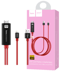 Adapter, audio/video, Lightning na HDMI / USB, 1080p