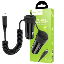 Auto punjač sa micro USB kabelom, 1 x USB,  2.4 A max.