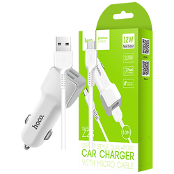 Auto punjač sa micro USB kabelom, 2 x USB, 5 V/2.4 A