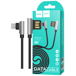 USB kabl za smartphone, micro USB, 1.2 met., 2.4 A, crna
