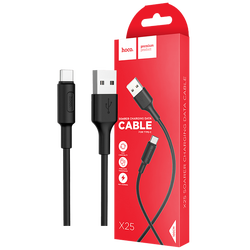 USB kabl za smartphone, USB type C kabl, 1 met., 2 A, crna