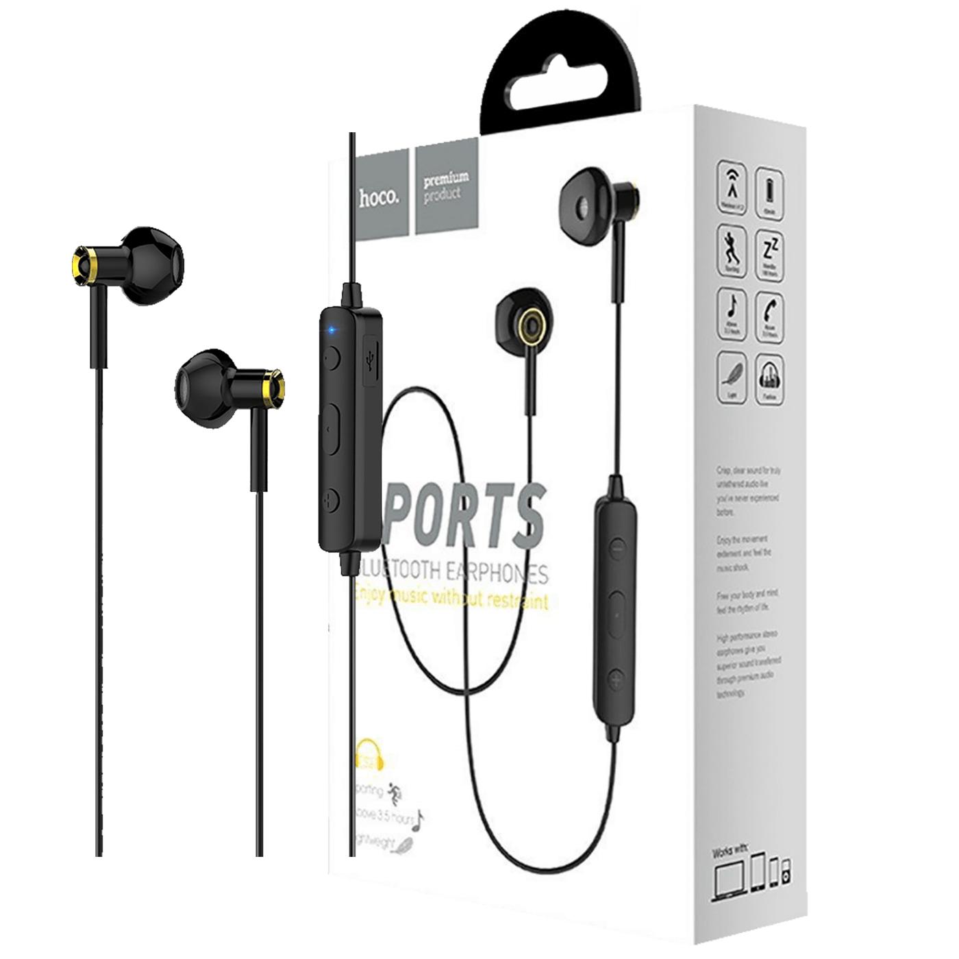 Slušalice bežična, sport, Bluetooth, 80 mAh, 3.5 h, crna