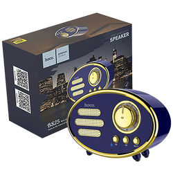 Zvučnik bežični, Bluetooth,retro, 1200 mAh, 5 h, 5 W, plava