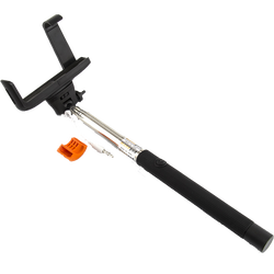 Selfie stick za smartphone, žični, crni