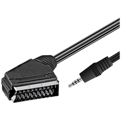 Jack 3.5 mm A/V na 21 pin Scart kabl, 1.5 met