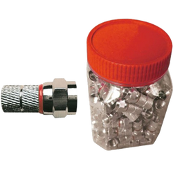 F-Konektor 5mm, za koaksijalni kabl 5mm, pak 100 kom