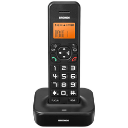 Telefon bežični, LED display, crni