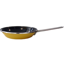 Tiganj 24cm prečnik, emajl, žuti