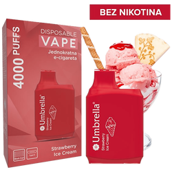 Cigareta elektronska, jednokratna,  Strawberry Ice Cream 0mg