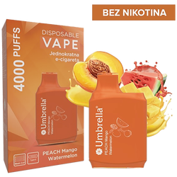 Cigareta elektronska, jednokratna, Peach Mango Water. 0mg