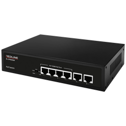 PoE mrežni switch, 6 port RJ-45 , 4 PoE