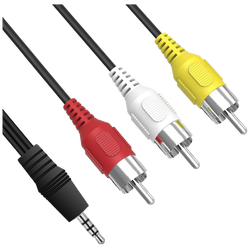 Mini AV 3.5 mm na RCA kabl, dužina 1.2 met