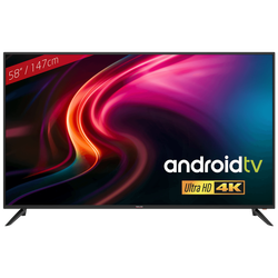Smart 4K LED TV 58 inch@ Android OS, DVB-T/T2/C/S/S2