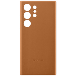Kožna maska za Samsung S23 Ultra, Camel