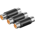 RCA činč ženski x 3, za produžetak audio kabla