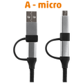 USB kabl za punjenje, 4u1, multi, dužina 1.5 met.