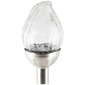 Solarna vrtna LED lampa, metal / staklo