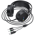 Slušalice sa mikrofonom, gaming, dužina kabela 2.4 met, crna
