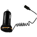 Auto punjač  sa micro USB kabl, USB, 5 V/3.4 A, crna