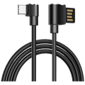 USB kabl za smartphone, USB type C, 90°, 1.2 met., crna