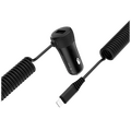 Auto punjač za Lightning kabelom,  1 x USB, 2.4 A max.