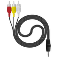 Činč 3 x RCA na Jack 3.5mm kabl, 1.2 met