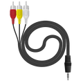 Mini AV 3.5 mm na RCA kabl, dužina 1.2 met